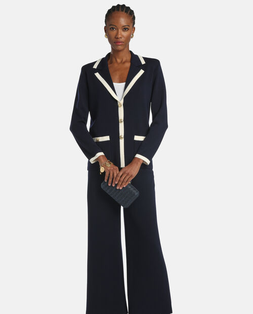 Granatowy sweter Meridien - Image #2