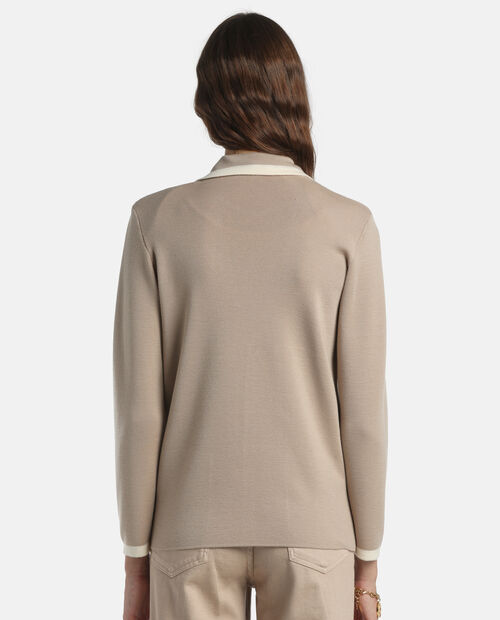 Beżowy sweter Meridien - Image #1