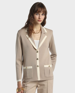 Beżowy sweter Meridien - Image #0