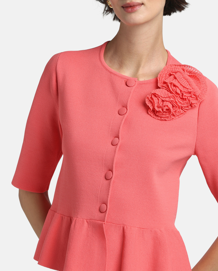 Koralowy kardigan Calo - Image #4