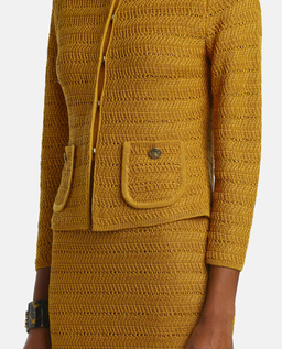 Musztardowy kardigan Castelli - Image #3
