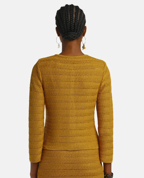 Musztardowy kardigan Castelli - Image #1