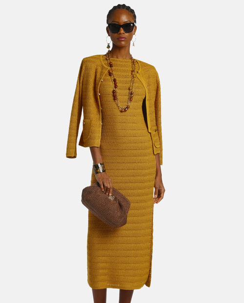 Musztardowy kardigan Castelli - Image #2