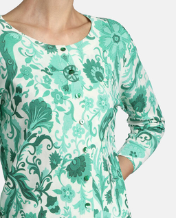 Kardigan w zielone kwiaty Coperta - Image #4