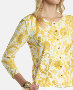 Kardigan w żółte kwiaty Coperta - Image #4