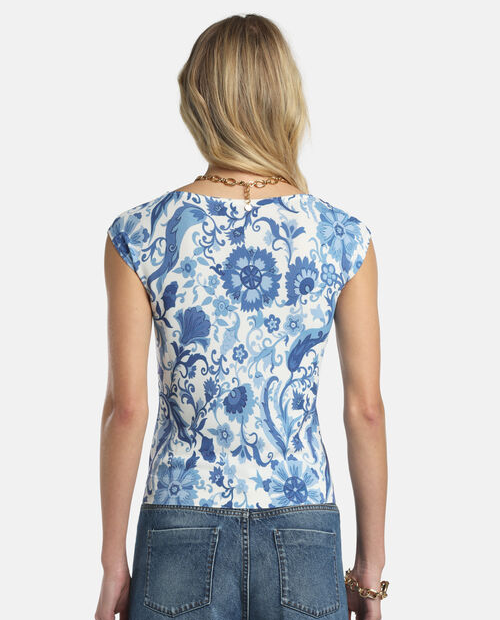 Jasnoniebieski dzianinowy top Copertura