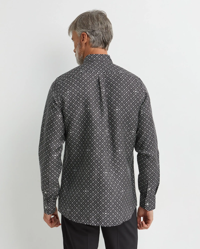 Jedwabna koszula z nadrukiem - Image #3