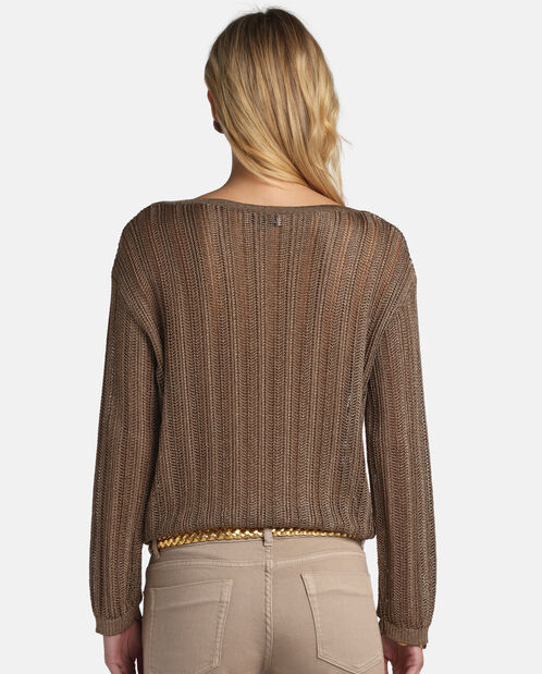 Brązowy sweter Zebrino - Image #1