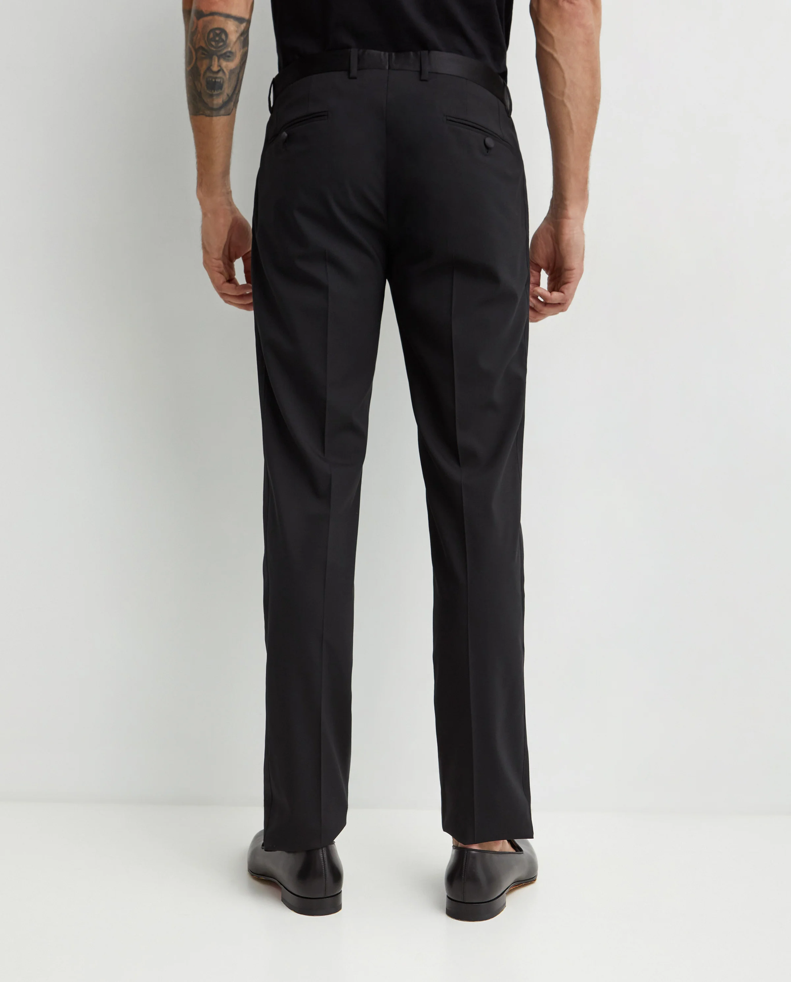 Czarne spodnie w kant - Image #3