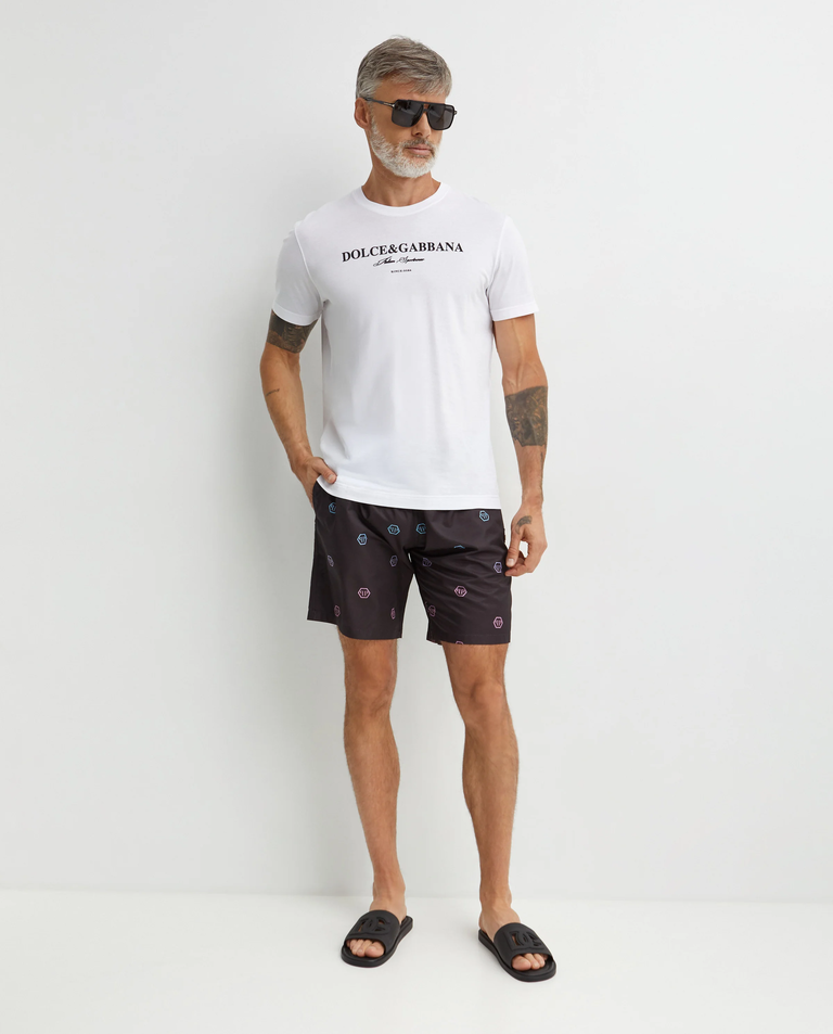 Czarne szorty kąpielowe Monogram - Image #2