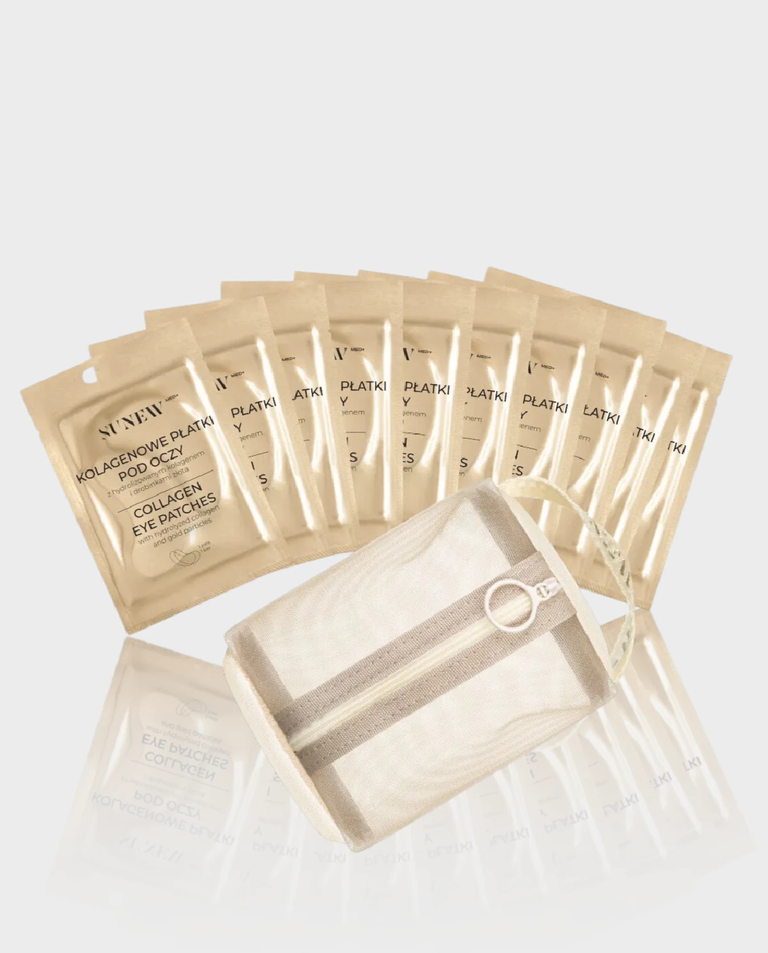 Zestaw z kolagenowymi płatkami pod oczy