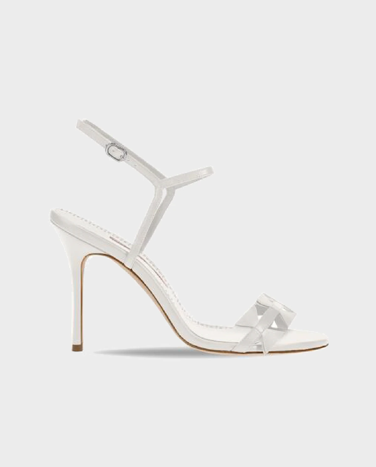 Białe sandały na szpilce Cigaura 105 - Image #0