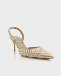 Jasnobeżowe czółenka Carolyne 70 - Image #1