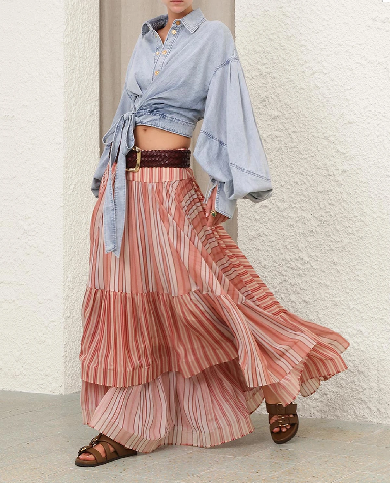 Jeansowa koszula kopertowa Rebellion - Image #2