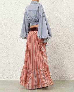 Jeansowa koszula kopertowa Rebellion - Image #3