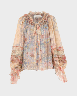 Jedwabna bluzka w kwiaty Rebellion - Image #1