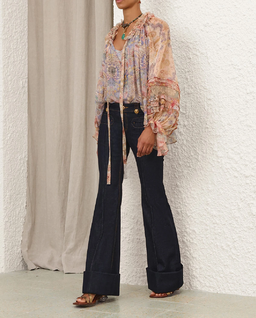 Jedwabna bluzka w kwiaty Rebellion - Image #2