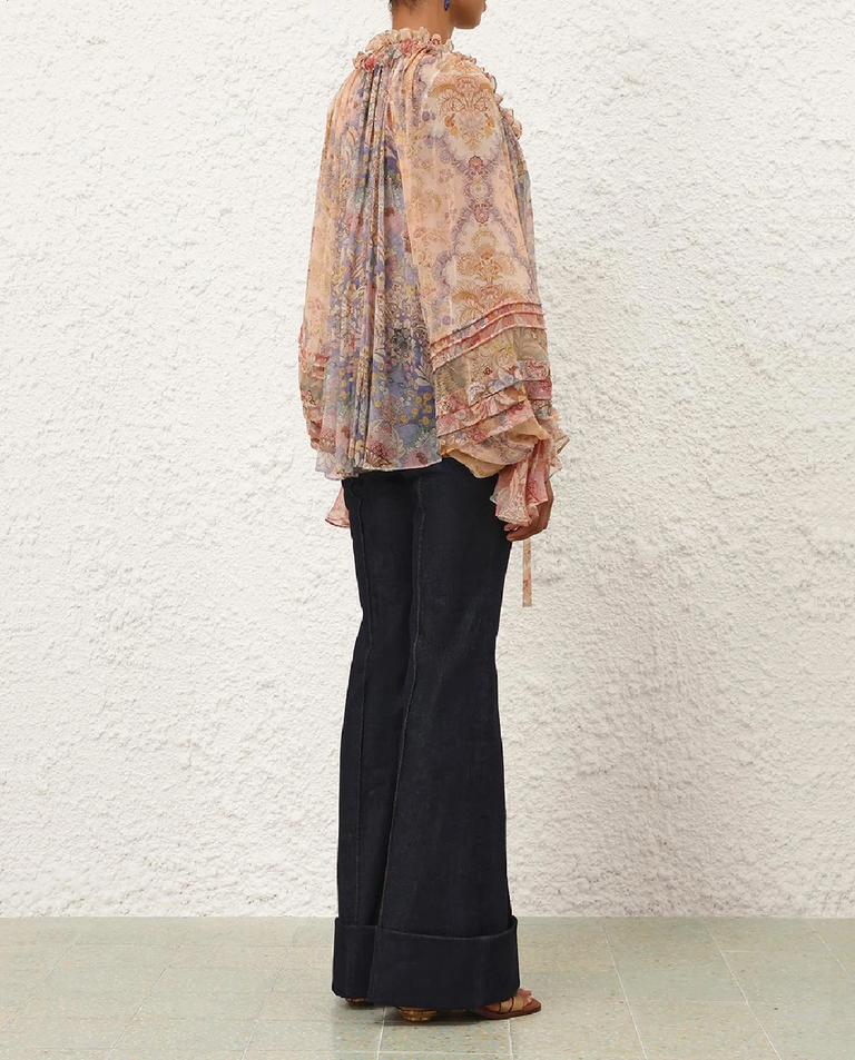 Jedwabna bluzka w kwiaty Rebellion - Image #3