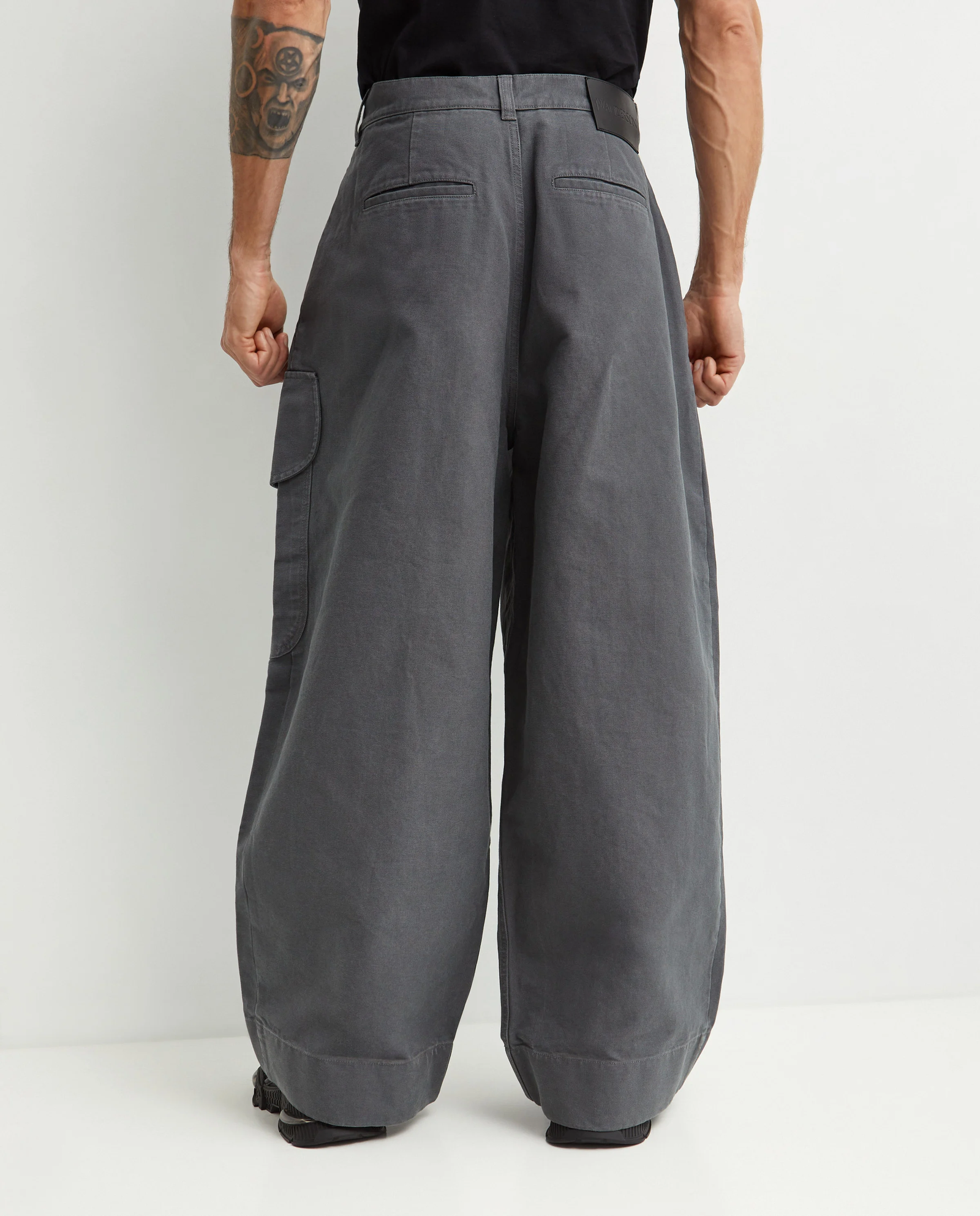 Szare spodnie cargo - Image #3