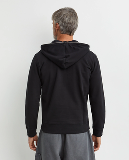 Czarna bawełniana bluza z kapturem - Image #3