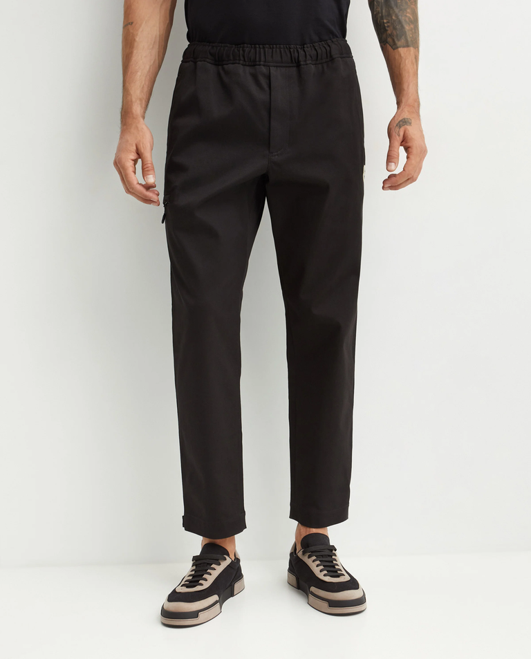 Bawełniane czarne spodnie