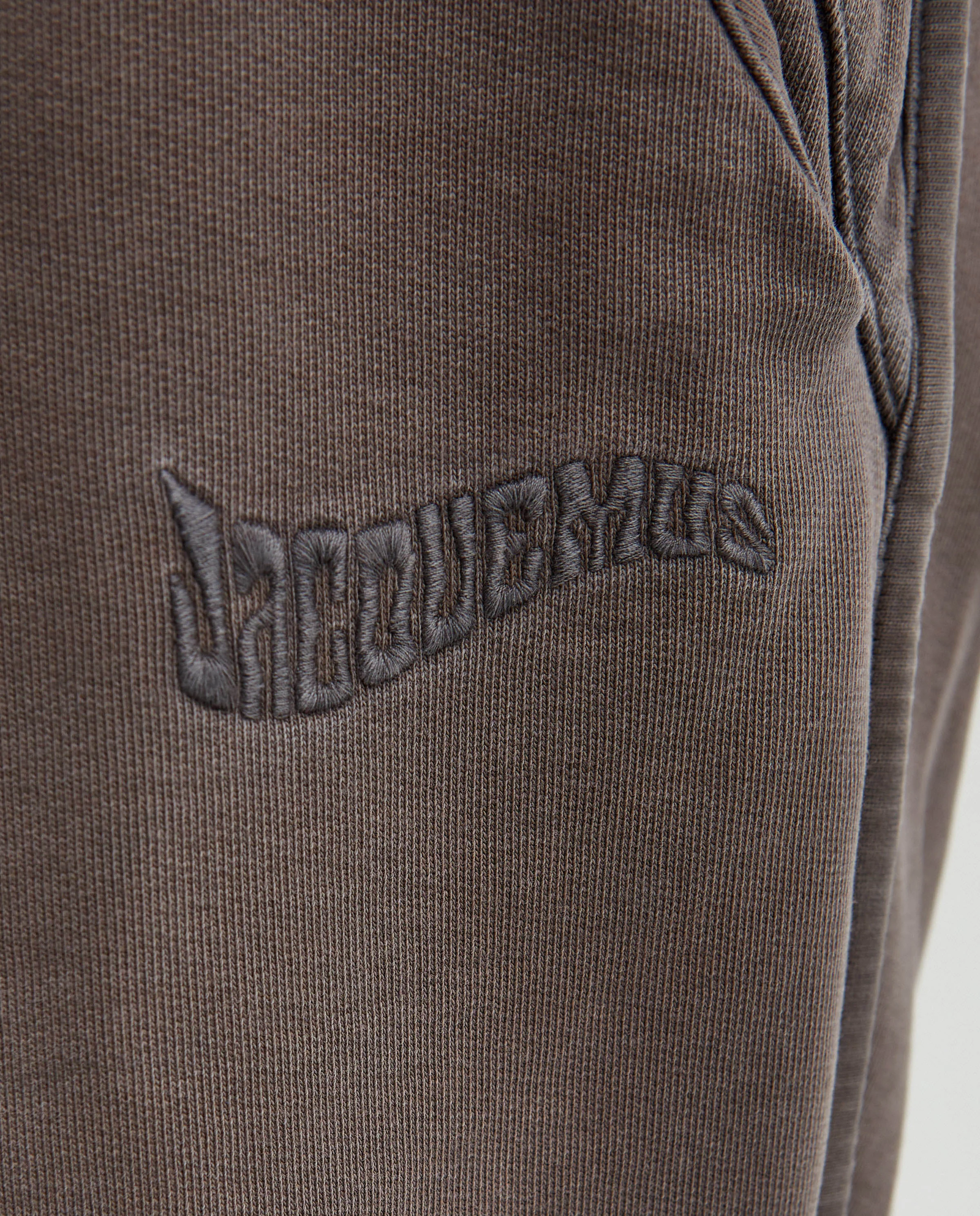 Brązowe spodnie dresowe joggery - Image #5