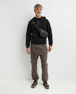 Brązowe spodnie dresowe joggery - Image #2