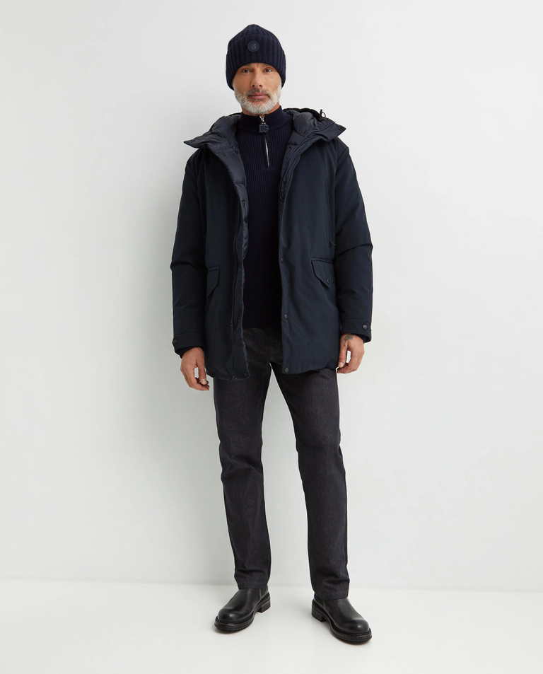 Granatowa kurtka dwustronna - Image #2