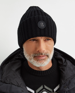 Czarna kaszmirowa czapka Kilian - Image #1