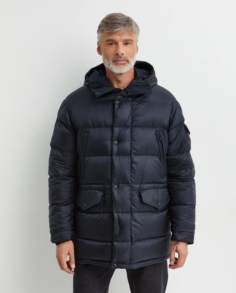 Granatowa kurtka dwustronna - Image #5