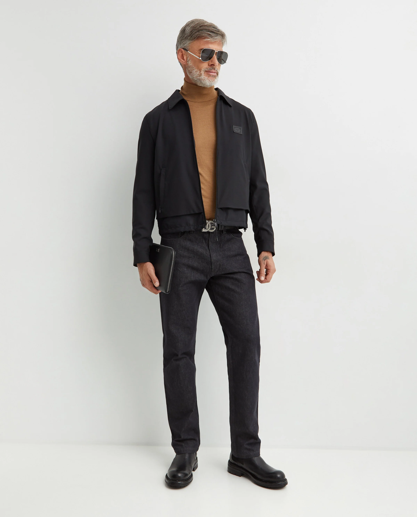 Czarna kurtka z logo - Image #2