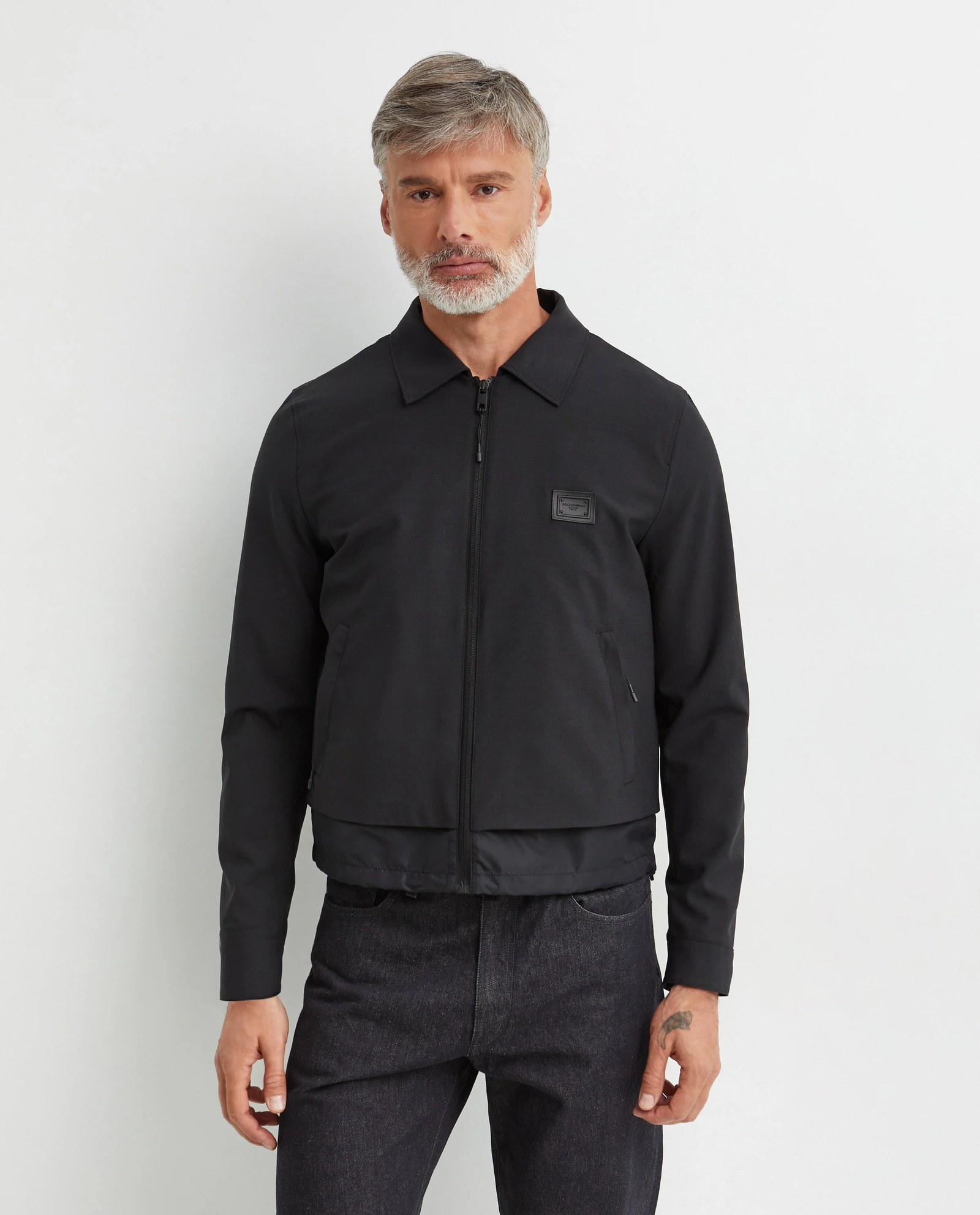 Czarna kurtka z logo - Image #0