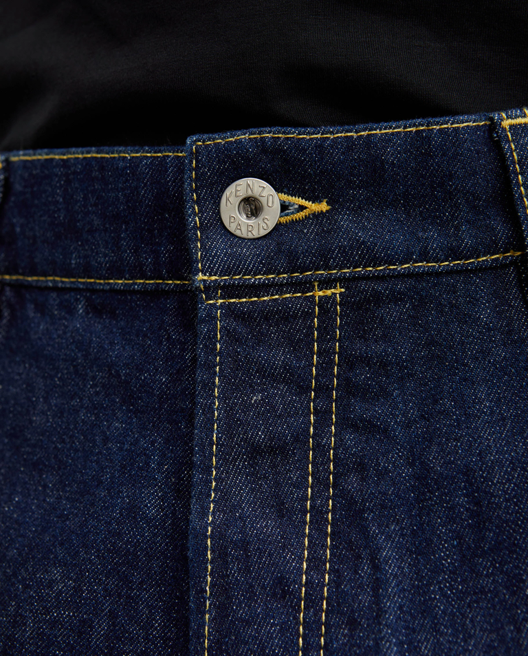 Granatowe jeansy Relaxed Fit - Image #4