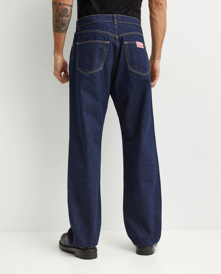 Granatowe jeansy Relaxed Fit - Image #3