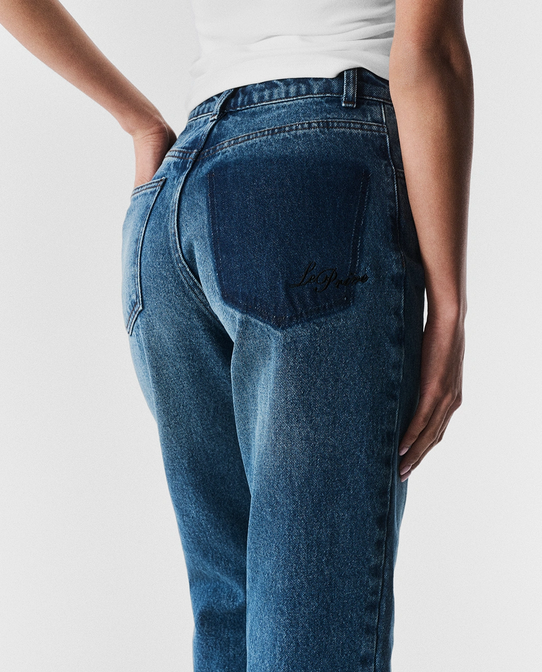 Jeansy z wysokim stanem Le Privé - Image #3