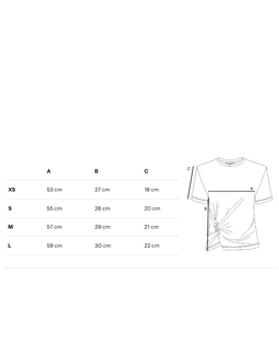 Czarny t-shirt z twistem Lune - Image #4