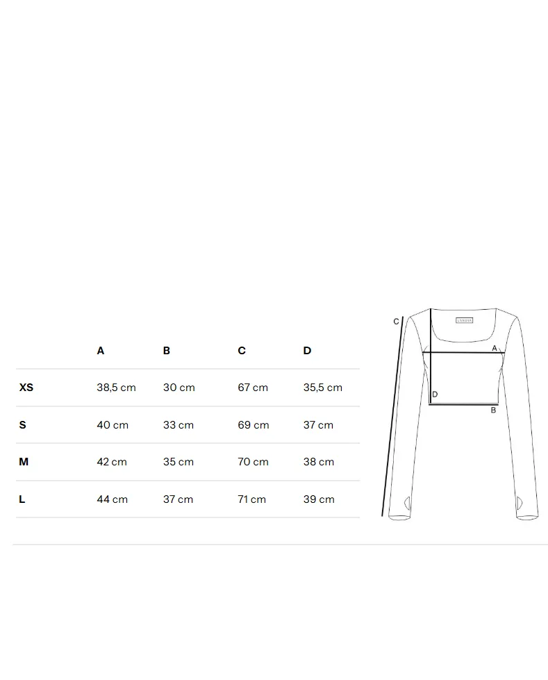 Krótki czarny top Noxelle - Image #5