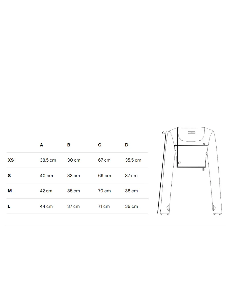 Krótki czarny top Noxelle - Image #5