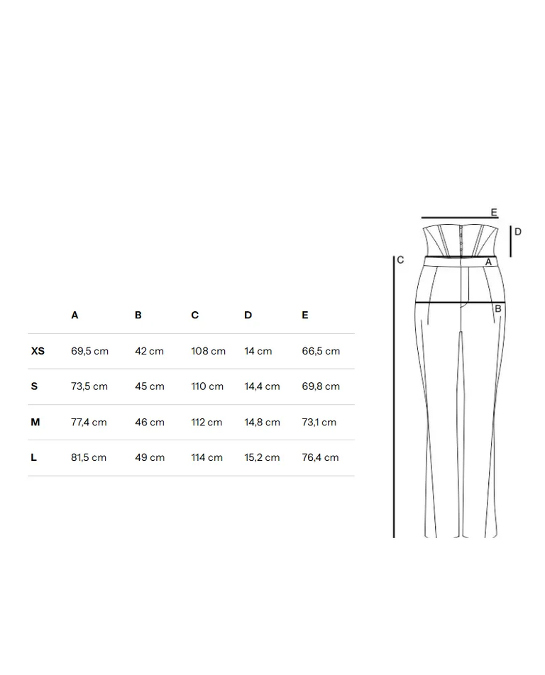 Czarne spodnie z gorsetem Umbra - Image #5