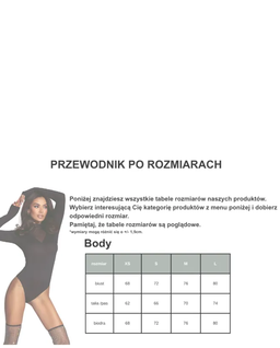 Transparentne body z drapowaną opaską #008 - Image #4