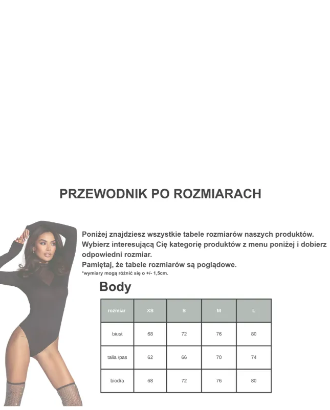 Transparentne body z drapowaną opaską #008 - Image #4