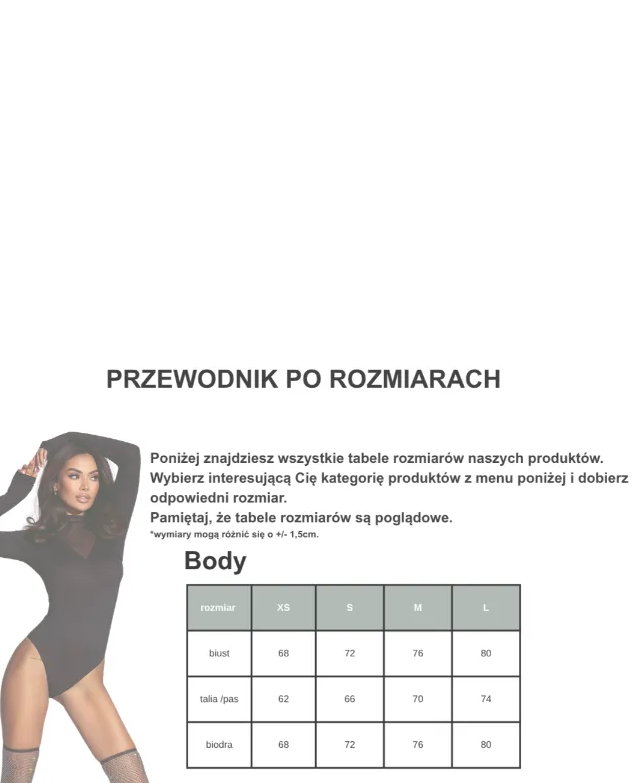 Czarne body z łączonych tkanin #010 - Image #2