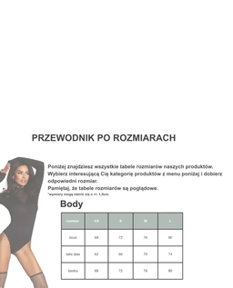 Czarne body z siateczkowym półgolfem #029 - Image #3