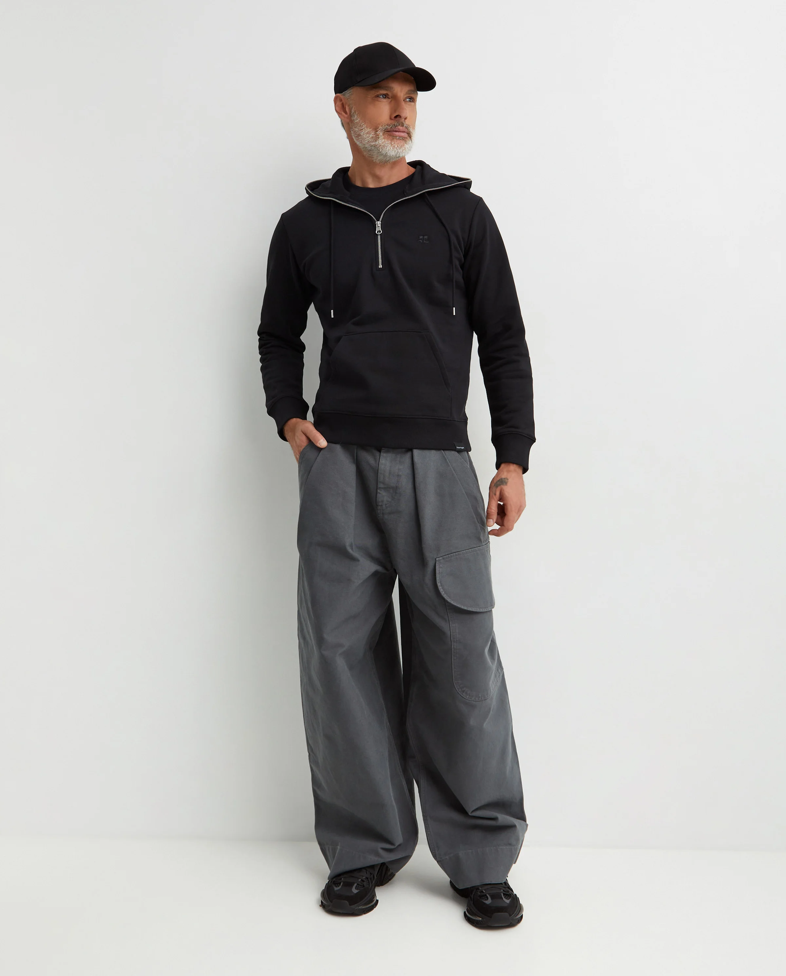 Szare spodnie cargo - Image #2