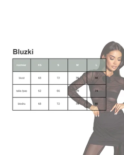 Siateczkowa bluzka z drapowaniem #055 - Image #4