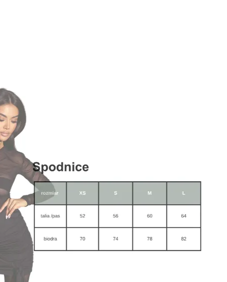 Mini spódniczka z drapowaniem #061 - Image #3