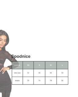 Transparentna maxi spódnica #063 - Image #4