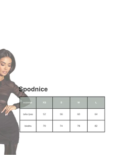 Czarna mini spódniczka z drapowaniem #069 - Image #5