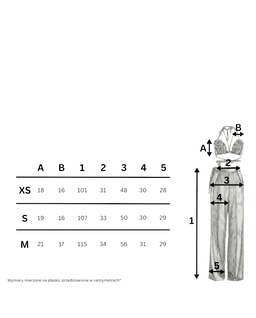 Beżowy set ze spodniami i kwiatowym topem Morgan - Image #4