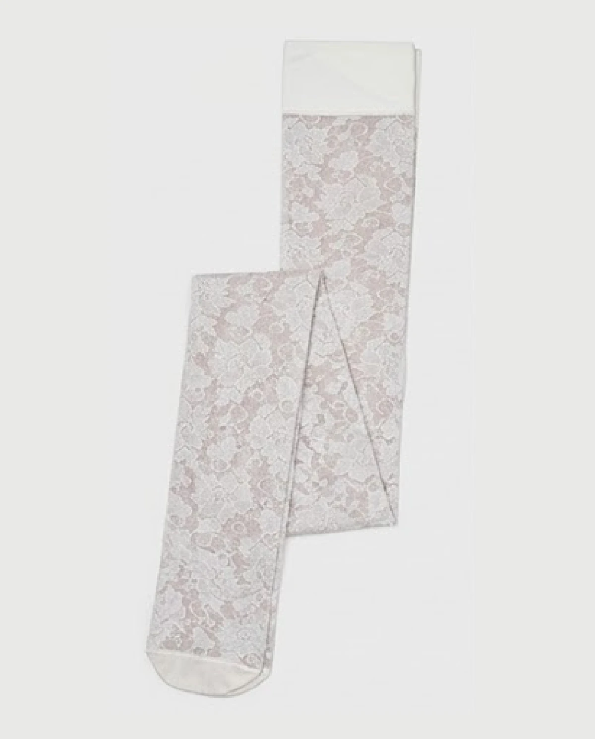 Białe koronkowe rajstopy Lily - Image #3